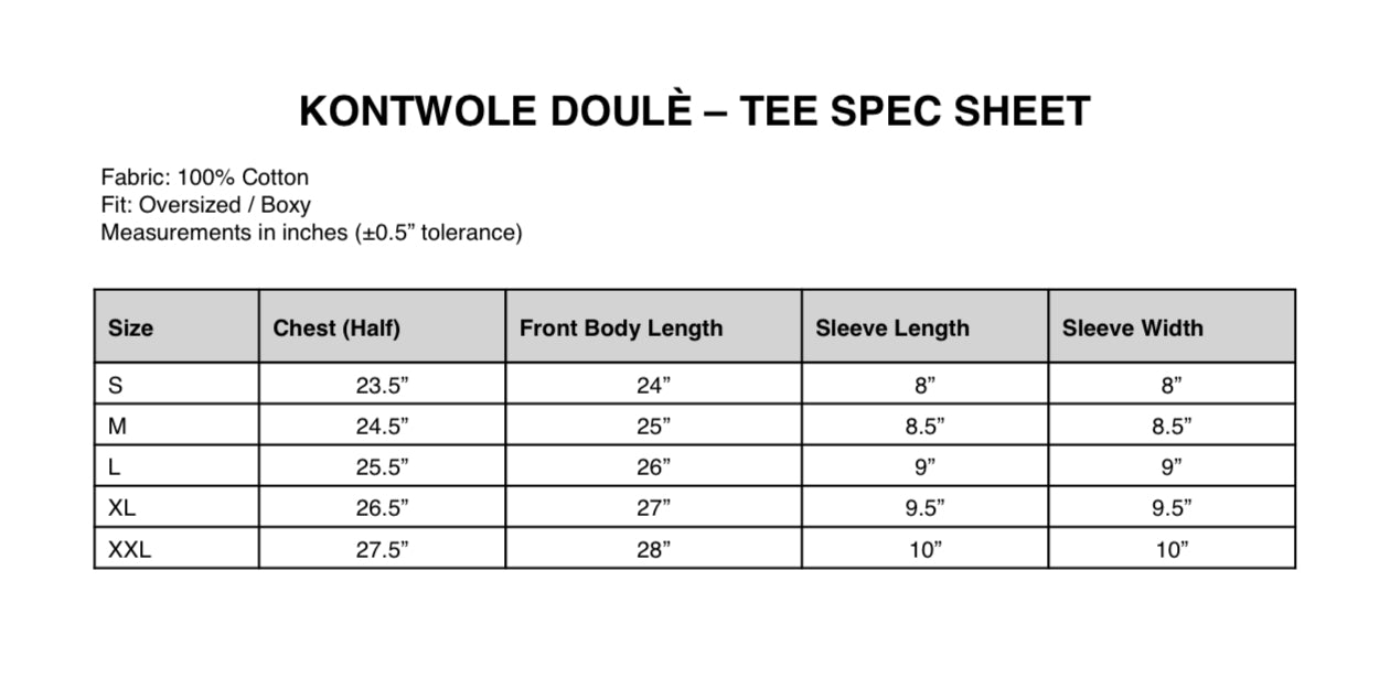 Kontwole Doulè Tee