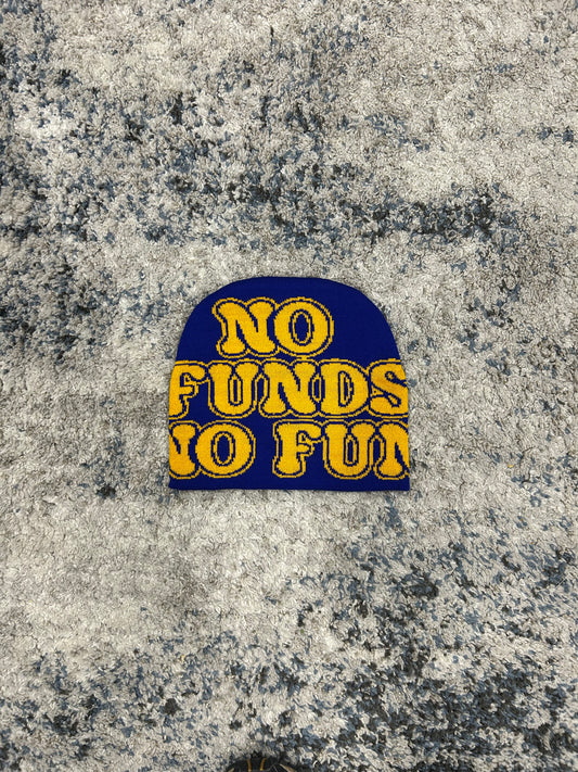 No funds, no fun’ Beanie (Blue)